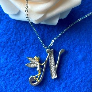 Tinkerbell Letter “N” Necklace